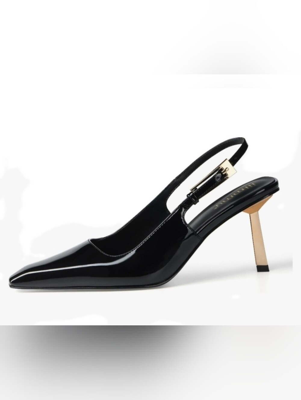 iiimmu Slingback Heels for Women Closed Toe 3.5IN / 4IN Kitten Heels Women Pumps
